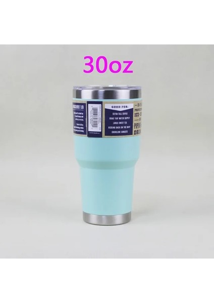 30OZ Açık Yeşil 3 Logo Paslanmaz Çelik Bardak Çift Duvar Su Termal Termos Kahve Kupa Yetys Şişeler Termoslar 30OZ 20OZ Bardak Su Şişesi (Yurt Dışından)