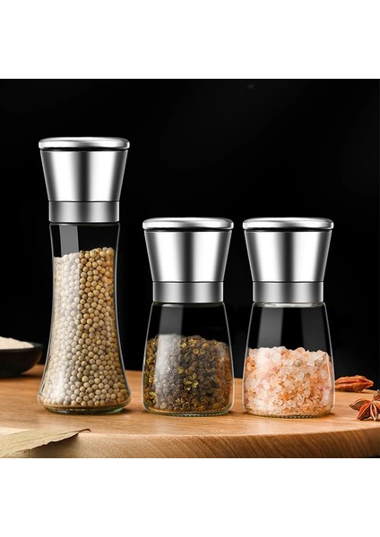 Plastik KAPAK-170ML Paslanmaz Çelik Tuz ve Karabiber Değirmeni Öğütücü Baharat Ot Cam Çalkalayıcı Manuel Değirmen Baharat Taşlama Şişe Mutfak Aletleri (Yurt Dışından) fiyatları