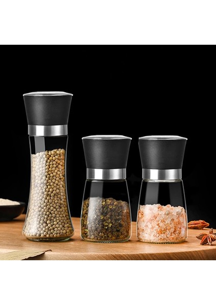 Plastik KAPAK-170ML Paslanmaz Çelik Tuz ve Karabiber Değirmeni Öğütücü Baharat Ot Cam Çalkalayıcı Manuel Değirmen Baharat Taşlama Şişe Mutfak Aletleri (Yurt Dışından) modelleri