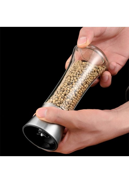 Plastik KAPAK-170ML Paslanmaz Çelik Tuz ve Karabiber Değirmeni Öğütücü Baharat Ot Cam Çalkalayıcı Manuel Değirmen Baharat Taşlama Şişe Mutfak Aletleri (Yurt Dışından) indirimleri