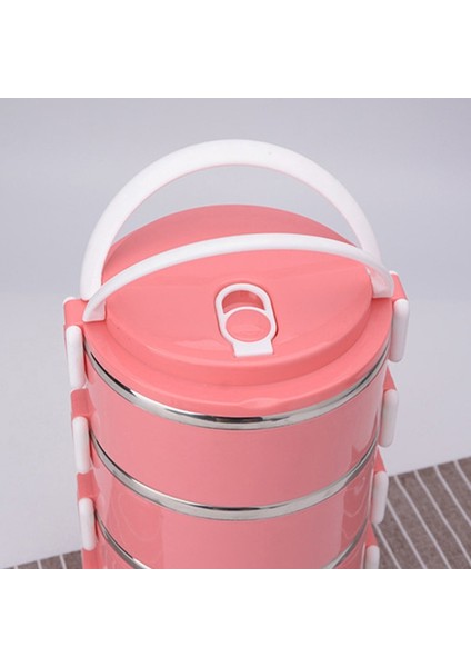 Iskandinav Mavi 3 Paslanmaz Çelik Bento Yemek Kabı Çocuk Gıda Kabı Yuvarlak Şekil Taşınabilir Piknik Kutusu Yükseltilmiş Takviyeli Versiyonu (Yurt Dışından) indirimleri