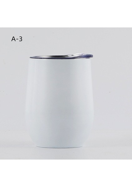 A-3 301-400ML U Yumurta Şekilli Çift Duvar Yalıtımlı 12OZ Paslanmaz Çelik Şarap Bardağı Şampanya Bardağı Parti Süslemeleri Mutfak Malzemeleri (Yurt Dışından)