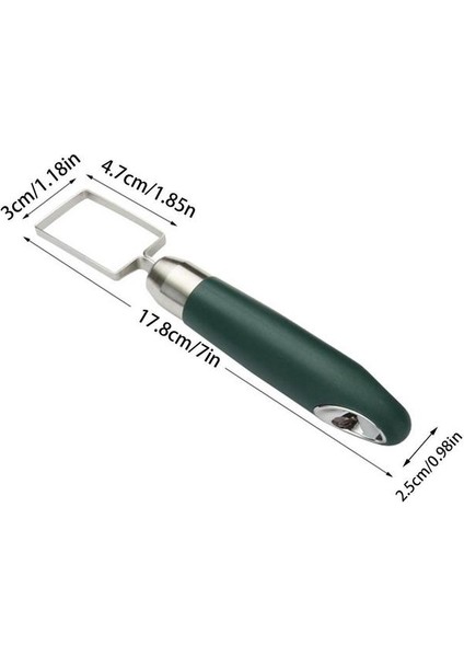 Küçük Koyu Yeşil Paslanmaz Çelik Küp Karpuz Kesici Salata Meyve Dilimleme Aracı Açık Kamp Barbekü Aksesuarları Için Güvenli Taşınabilir Mutfak Aletleri (Yurt Dışından)