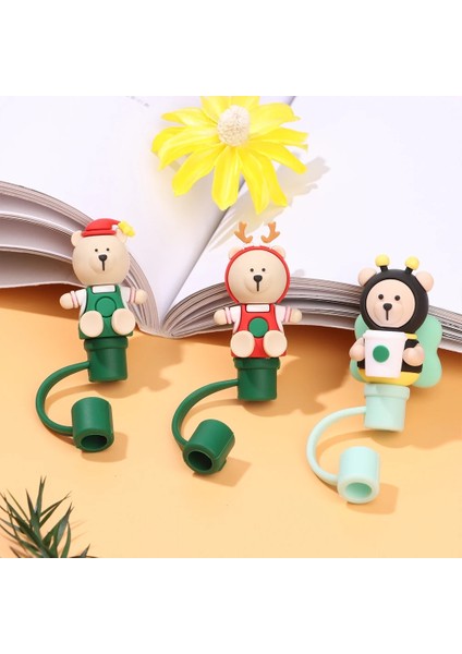 Kahve Fincanı Kapağı 1 Pc Yaratıcı Silikon Saman Fişi Yeniden Kullanılabilir Toz Geçirmez Sıçramaya Dayanıklı Içme Toz Kapağı Karikatür Stoper Kapak Mutfak Içecek Temizleyici (Yurt Dışından) fiyatları