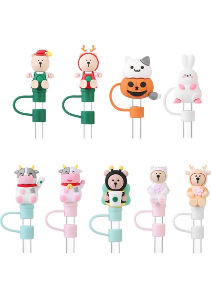Kahve Fincanı Kapağı 1 Pc Yaratıcı Silikon Saman Fişi Yeniden Kullanılabilir Toz Geçirmez Sıçramaya Dayanıklı Içme Toz Kapağı Karikatür Stoper Kapak Mutfak Içecek Temizleyici (Yurt Dışından) modelleri