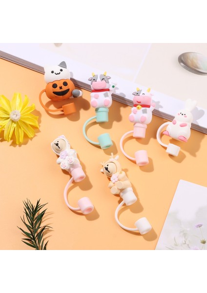 Kahve Fincanı Kapağı 1 Pc Yaratıcı Silikon Saman Fişi Yeniden Kullanılabilir Toz Geçirmez Sıçramaya Dayanıklı Içme Toz Kapağı Karikatür Stoper Kapak Mutfak Içecek Temizleyici (Yurt Dışından) fırsatları