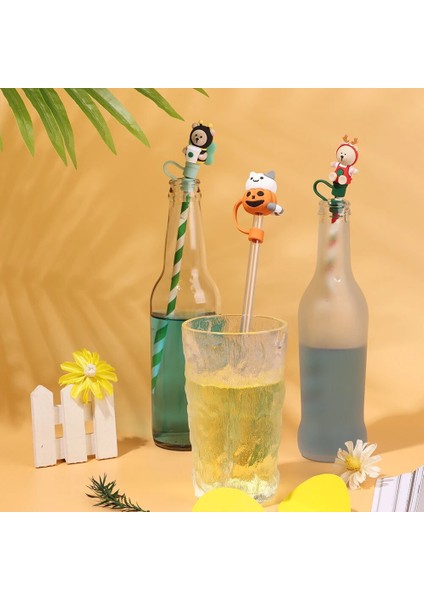 Kahve Fincanı Kapağı 1 Pc Yaratıcı Silikon Saman Fişi Yeniden Kullanılabilir Toz Geçirmez Sıçramaya Dayanıklı Içme Toz Kapağı Karikatür Stoper Kapak Mutfak Içecek Temizleyici (Yurt Dışından) indirimleri