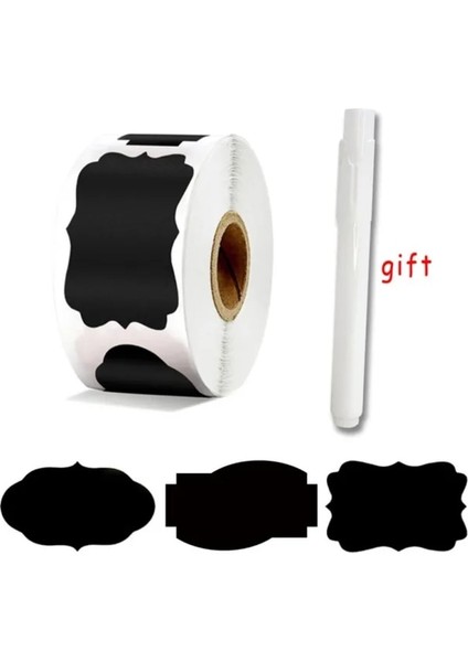 300PSC Mutfak Gadget Aracı Garrafas Tempero Conjunto Kavanoz Baharat Kavanozları Etiket Dekor Beyaz Kalem Organizador Cocina Kavanoz Tuz ve Biber (Yurt Dışından)