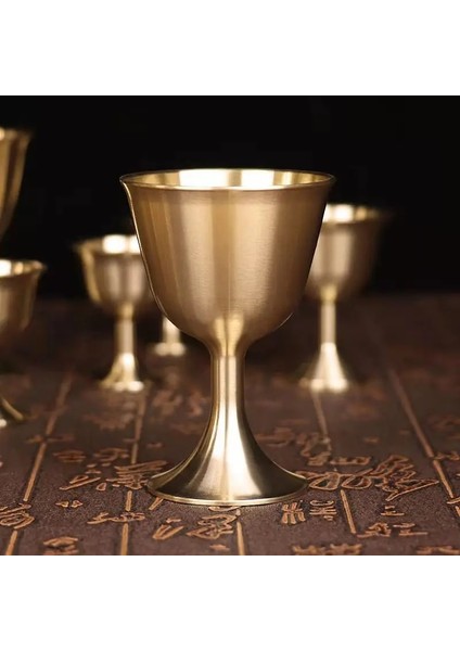 S Saf Bakır Kadeh Bardak Kokteyl Bardağı Şarap Kadehi Pirinç Içecek Bardak Pirinç Kadeh Metal Likör Bardak Parti Ev Için (Yurt Dışından) indirimleri