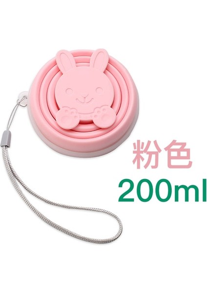 Pembe Silikon Katlanır Su Bardağı Yüksek Sıcaklığa Dayanıklı Teleskopik Seyahat Sıkıştırma Mini Taşınabilir Meşrubat Dolum Bardağı Ağız Bardağı (Yurt Dışından)