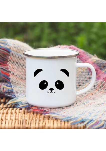 XH050-A015 360 ml Fil Baskı Emaye Kahve Kupalar Yürüyüşçüler Macera Içecek Çay Bardak Dağ Kamp Hediyeler Sevimli Karikatür Saplı Kupa Drinkware (Yurt Dışından)