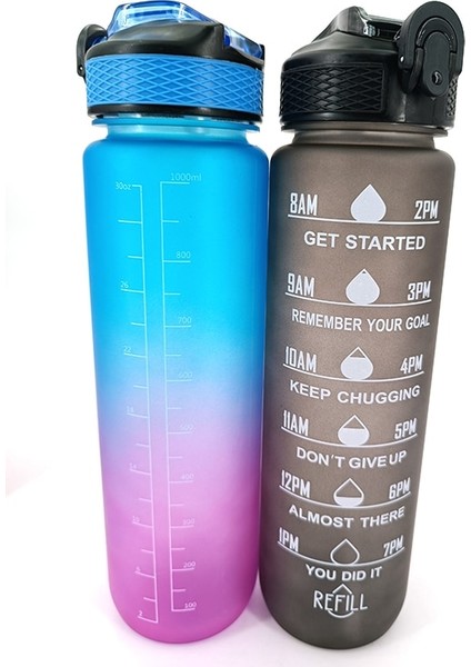1 Adet Orange 1l 1 Litre Su Şişesi Motivasyon Spor Su Şişesi Sızdırmaz Içme Şişeleri Açık Seyahat Spor Salonu Fitness Sürahiler Mutfak Için (Yurt Dışından) fırsatları