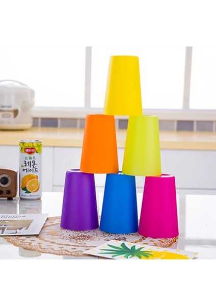 Sarı 5 Adet Şeker Renkler Süt Kahve Bira Kupaları Pp Plastik Meşrubat Bardakları Piknik Kamp Için Ev Partisi Yemeği 260 ml Su Bardağı Yeniden Kullanılabilir (Yurt Dışından)