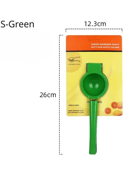 S-Yeşil Manuel Limon Sıkacağı Sıkacağı Taşınabilir Mini Blender Pratik Mutfak Aletleri El Preslenmiş Portakal Meyve Sıkacağı Alüminyum Alaşımlı (Yurt Dışından) fiyatları