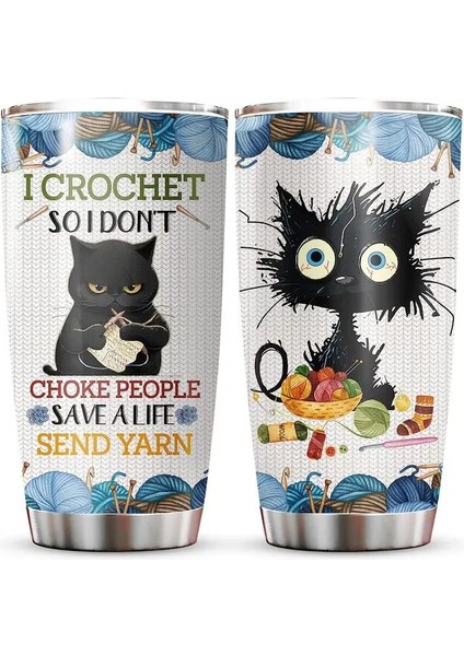 Kedi Severler Için 11 Kedi Hediyeleri Kapaklı Tumbler 20OZ, Kedi ve Kahve Severler Kadınlar Için Hediyeler Kız Erkek Kedi Paslanmaz Çelik Tumbler (Yurt Dışından)