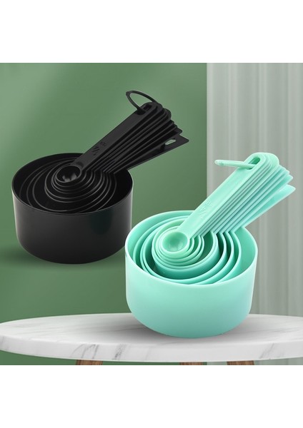 GREEN5PCS (Fincan) Ölçme Kaşığı Ölçme Fincan Pişirme Aracı Dıy Kek Kabartma Tozu Kaşık 10 Parça Ölçek Seti Plastik Ölçme Kaşığı (Yurt Dışından)