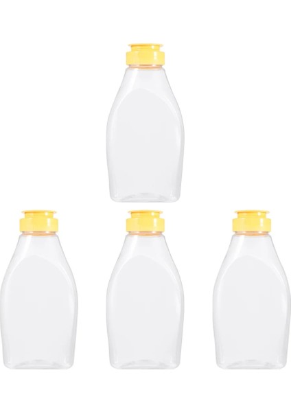 Gösterildiği Gibi Bal Şişeleri Şişe Sıkma Dispenseri Ambalaj Salata Sosu Kavanoz Mini Reçel Temizle Kaplar Boş Ketçap Şurup Sos (Yurt Dışından)