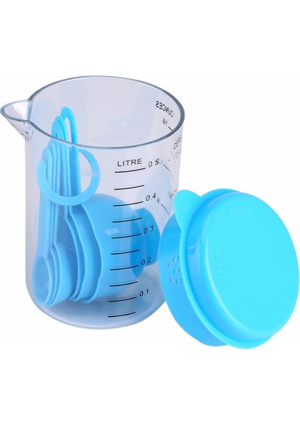 Pembe 7 Adet/takım Plastik Ölçüm Bardakları Kaşık ile Ölçü Mutfak Eşyası Pişirme Kaşık Şeker Kek Pişirme Terazisi Kaşık (Yurt Dışından)