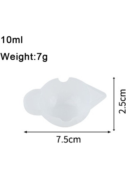 10ML 10/100/250/500ML Ölçüm Kabı Gıda Sınıfı Silikon Standart Karıştırma Kabı Ölçüm Sürahisi Kase Pot Mutfak Pasta Kek Pişirme Aracı (Yurt Dışından)