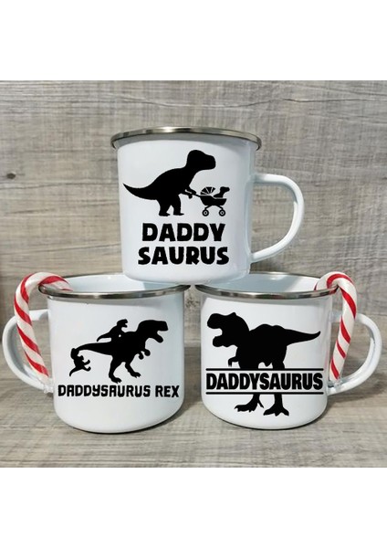 XH4662-A015WH-8 Baba Doğum Günü Hediyeleri Dinozor Hediye Baba Daddysaurus Komik Kahve Kupa Baba Içecek Kupalar Çay Fincanları Babalar Günü Fincan (Yurt Dışından)