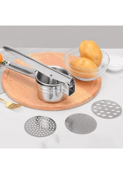 Seti Ezici Pirinç Basın Patates Püresi Paslanmaz Çelik Kırma Püresi Meyve Sebze Squeezerjuicer Basın Makinesi Mutfak Aracı (Yurt Dışından) indirimleri