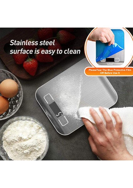 Siyah Sp 10KG Mutfak Terazisi Dijital 5/10KG 1g Elektronik Ağırlık Gram ve Ons Paslanmaz Tartı Dengesi Ölçme Yiyecek Kahve Pişirme Terazisi (Yurt Dışından) fırsatları