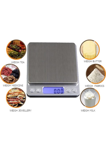 Açık Mavi 1 kg 500/0.01G 3000G/0.1G LCD Taşınabilir Mini Elektronik Dijital Terazi Cep Çantası Posta Mutfak Takı Ağırlık Dengesi Ölçeği Yeni (Yurt Dışından) indirimleri