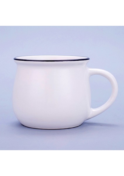 Beyaz L 350 ml Seramik Kahve Kupa Vintage Yaratıcı Süt Kahvaltı Fincan Kahve Fincanı Renk Sır Tumbler Fincan Kupalar Kahve Fincanları Coffeeware Teaware (Yurt Dışından)