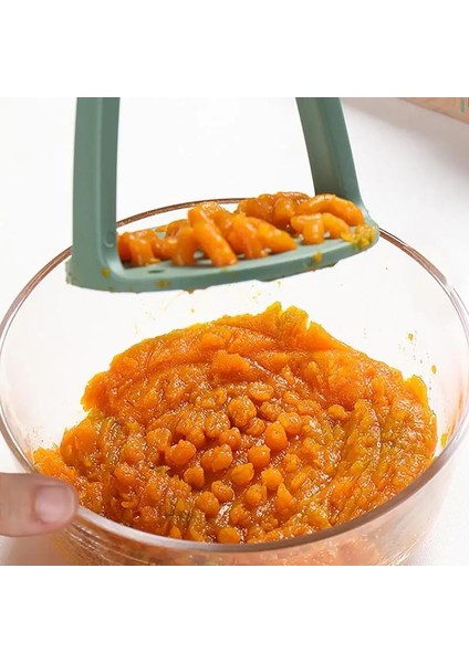 Sarı Mavi Patates Püresi Ezici Yeniden Kullanılabilir Gıda Ezici Ergonomik Saplı Sıkılmış Patates Ezici Meyve ve Sebze Aracı Mutfak Gadget'ı (Yurt Dışından)