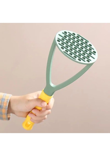 Sarı Mavi Patates Püresi Ezici Yeniden Kullanılabilir Gıda Ezici Ergonomik Saplı Sıkılmış Patates Ezici Meyve ve Sebze Aracı Mutfak Gadget'ı (Yurt Dışından)