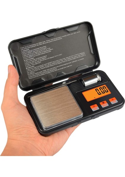 50GX0.001G Elektronik Dijital Terazi 200G 0.01G / 50G 0.001G Mini Terazi Hassas Profesyonel Cep Ölçeği Miligram Kalibrasyon Ağırlıkları (Yurt Dışından)