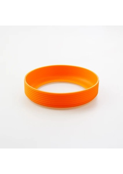 Turuncu (9cm) 16 Renk 9.0cm Dişli Silikon Bardak Alt Koruyucu Kapak Coaster Kol Su Bardağı Kapağı 90MM Termos Bardak Alt Tutucu (Yurt Dışından)