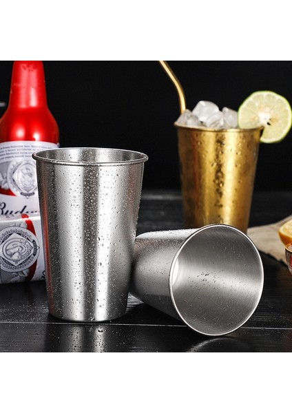 Büyük Bej 230-500ML 230/350/500ML Paslanmaz Çelik Bira Bardakları Ev Ofis Metal Su Içecekleri Kahve Tumbler Çay Süt Kupaları Mutfak Drinkware (Yurt Dışından) modelleri