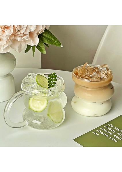 430ML A Gösterildiği Gibi Yaratıcı Kahve Kupa Isıya Dayanıklı Cam Su Bardakları Süt Suyu Büyük Handrip Içme Bardakları Kokteyl Bardağı Kupalar Kahve Fincanları (Yurt Dışından) fiyatları
