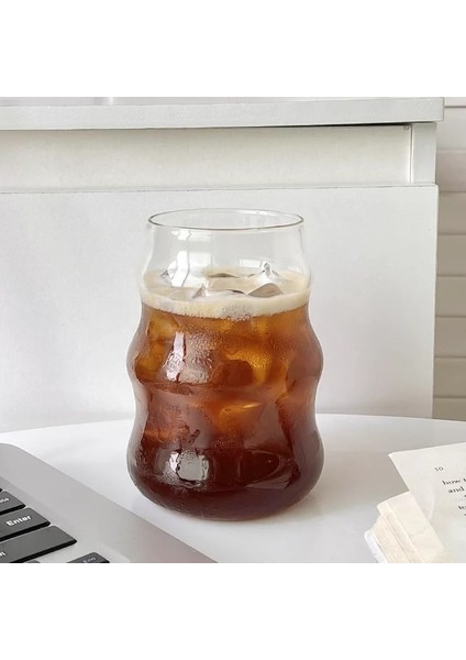 430ML A Gösterildiği Gibi Yaratıcı Kahve Kupa Isıya Dayanıklı Cam Su Bardakları Süt Suyu Büyük Handrip Içme Bardakları Kokteyl Bardağı Kupalar Kahve Fincanları (Yurt Dışından) fırsatları