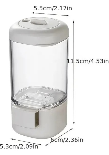 Beyaz 1 Adet Pres Tipi Kantitatif Tuz Şişesi, Ölçme Baharat Şişesi, Tuz Dağıtıcı, Tuz Kontrol Tankı, Mutfak Barbekü Seasoni (Yurt Dışından)