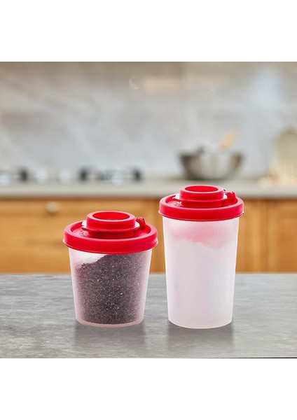 Siyah-S Plastik Seyahat Baharat Kavanoz Biberlikler Nem Geçirmez Mini Tuzluk Gitmek Kamp Piknik Açık Havada Mutfak Öğle Yemeği Kutuları (Yurt Dışından)