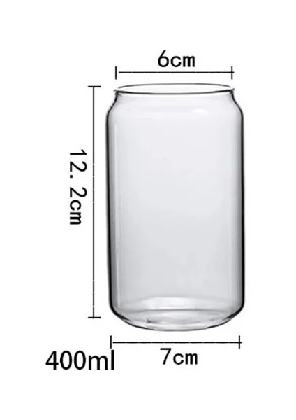 S 48 Saat ile Gemi 400/500 ml Şeffaf Içme Gereçleri Kahve Cam Pipetli Bardak Şarap Süt Bira Kola Suyu Soğuk Drinkware El Yapımı Kutu (Yurt Dışından)