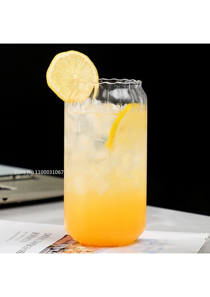 1 Adet Gemi 48 Saat 400/500 ml Çizgili Şeffaf Içme Kahve Bardağı Bardak Dudak Payet ile Şarap Süt Bira Kola Suyu Soğuk Drinkware El Yapımı Kutu (Yurt Dışından) modelleri