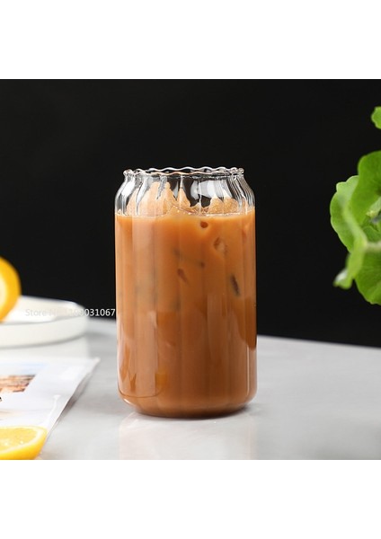 1 Adet Gemi 48 Saat 400/500 ml Çizgili Şeffaf Içme Kahve Bardağı Bardak Dudak Payet ile Şarap Süt Bira Kola Suyu Soğuk Drinkware El Yapımı Kutu (Yurt Dışından) indirimleri