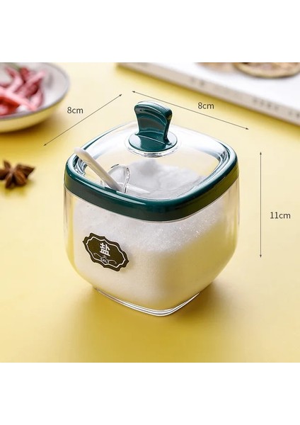 1 Izgara Beyaz Baharat Şişesi Plastik Baharat Kavanoz Seti Kaşık Tuzluk Şeker Kabı Sos Kasesi Dağıtıcı ve Taban Mutfak Baharat Rafı (Yurt Dışından)