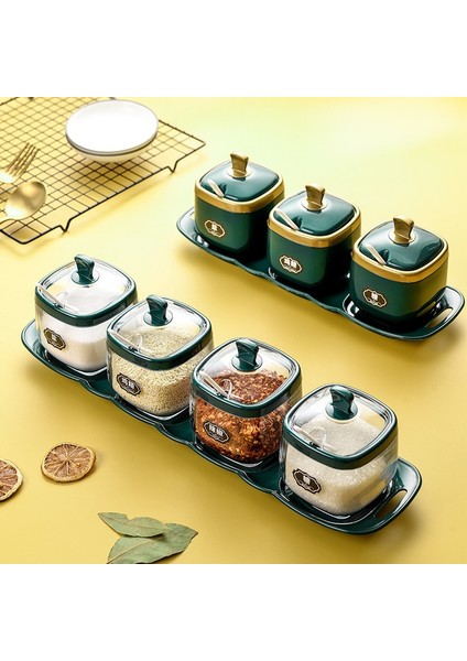 1 Izgara Beyaz Baharat Şişesi Plastik Baharat Kavanoz Seti Kaşık Tuzluk Şeker Kabı Sos Kasesi Dağıtıcı ve Taban Mutfak Baharat Rafı (Yurt Dışından) modelleri