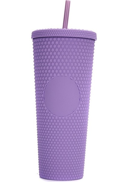 Stil 11 Amerikan Durian Fincan Renkli Çift Katmanlı Saman Plastik Bardak Açık 24 Oz Büyük Kapasiteli Kademeli Değişim Açık Taşınabilir El (Yurt Dışından)