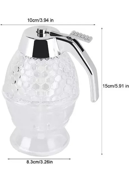1 Adet Dağıtıcı Şişe Bardak Bal Sıkma Damla Su Isıtıcısı Şurup Pot Arı Tutucu Konteyner Mutfak Suyu Aksesuarları Kavanoz Yeni Depolama Standı (Yurt Dışından)