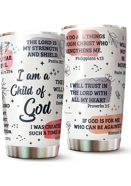 Stil 9 20 Oz Hıristiyan Paslanmaz Çelik Bardak Hediyeler Kadın Erkek Çocuklar Için, Çift Duvar Yalıtımlı Bardak Kapaklı Baskı Kahve Kupa Hediye (Yurt Dışından) modelleri
