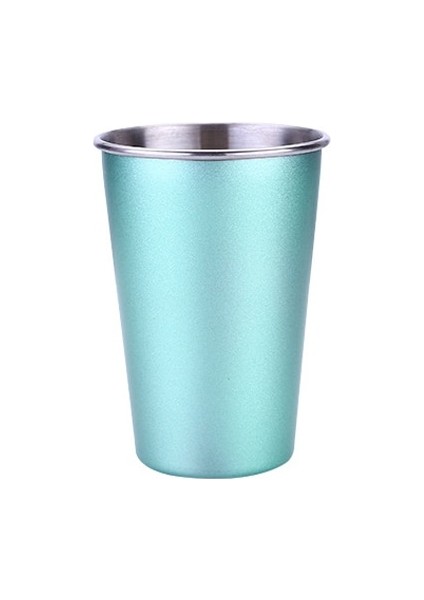 Yeşil 500 ml Paslanmaz Çelik Bira Bardak Ev Ofis Metal Su Içecekleri Kahve Tumbler Çay Süt Kupalar Mutfak Drinkware (Yurt Dışından)