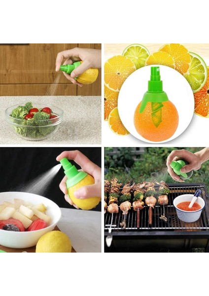 Yeşil 1 Adet Manuel Portakal Suyu Sıkma Sıkacağı Limon Sprey Sis Portakal Meyve Sıkacağı Püskürtücü Salata Taze Lezzet Mutfak Pişirme Araçları (Yurt Dışından) fırsatları