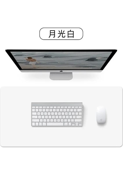 Beyaz 70X35 cm Büyük Boy Ofis Masası Koruyucu Mat Pu Deri Su Geçirmez Mouse Pad Masaüstü Klavye Masa Pedi Oyun Mousepad Pc Aksesuarları (Yurt Dışından) fiyatları
