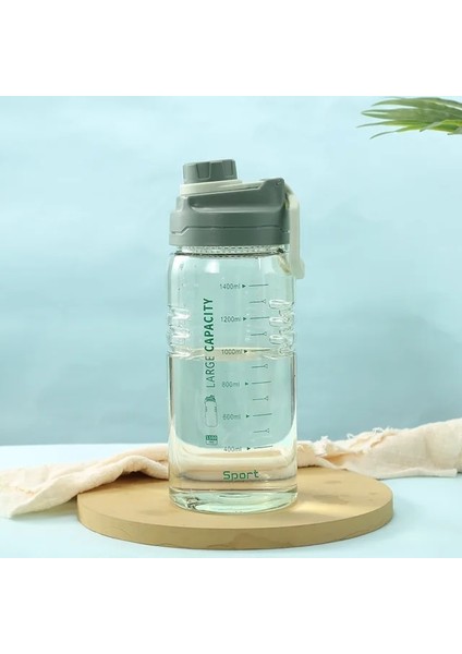 Yeşil 2600ML 1.5 Litre Bpa Ücretsiz Spor Şişe Filtreli Büyük 2600ML Içme Şişesi Su Isıtıcısı Su Şişesi Kaynar Su Için Su Şişesi Bardağı (Yurt Dışından)