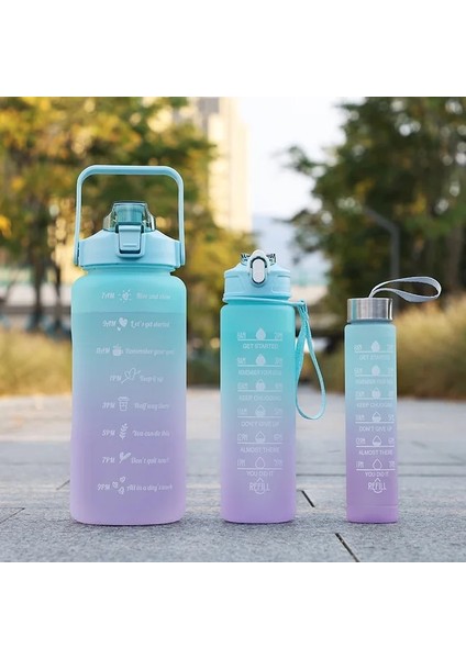 2l 750ML 350ML Yeşil 2.0l 2 Litre Su Şişesi Motivasyon Içme Şişesi Spor Su Şişesi Zaman Işaretleyici Çıkartmalar ile Taşınabilir Yeniden Kullanılabilir Plastik Bardaklar (Yurt Dışından)